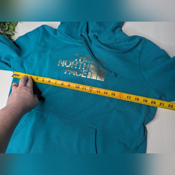 The North Face Hoodie Teal Turquoise Blue Women's Large - Picture 4 of 10